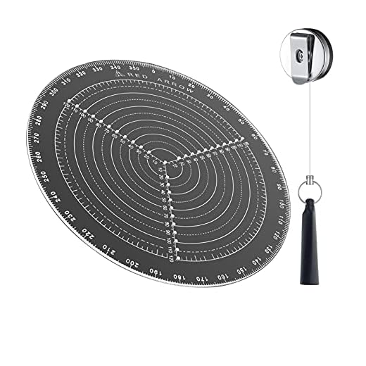300 mm de diâmetro e 30 cm de diâmetro O maior localizador central redondo bússola círculos de desenho Trabalho de torno e marcadores Ideal para localizar o centro em troncos e peças de estoque geral, funciona bem em estoque redondo e quadrado