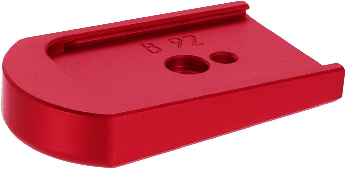 NDZ Performance Magazine Floor Base Plate for Beretta 92 & 96, 9MM .40 Cal Laser Engraved Hardcoat Anodized Aluminum, Made in the USA - Choose Image & Plate Color