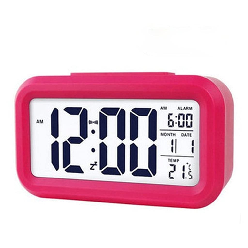 Digital Alarm Clock Back Snooze Mute Candar Desktop Ectronic Bcak Tab Clocks Desktop Clock C As Shown