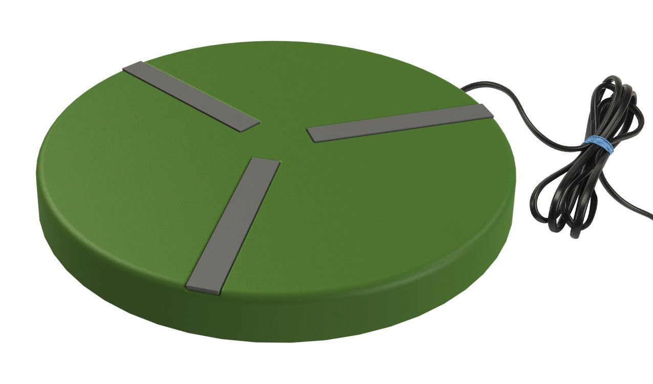 Piastra Riscaldante In Gomma Kerbl 24x24x0.7cm Per Abbeveratoi E Piccoli Animali, 24V 18W, Cavo 2m, Antiscivolo E Resistente Alle Intemperie