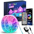 Nexillumi 100ft Waterproof LED Strip Lights with Remote, SMD 5050 Color Changing Music Sync App Control LED Lights for Bedroom, Living Room, Dorms, Room Decor(Strip Lights 50ft x 2)