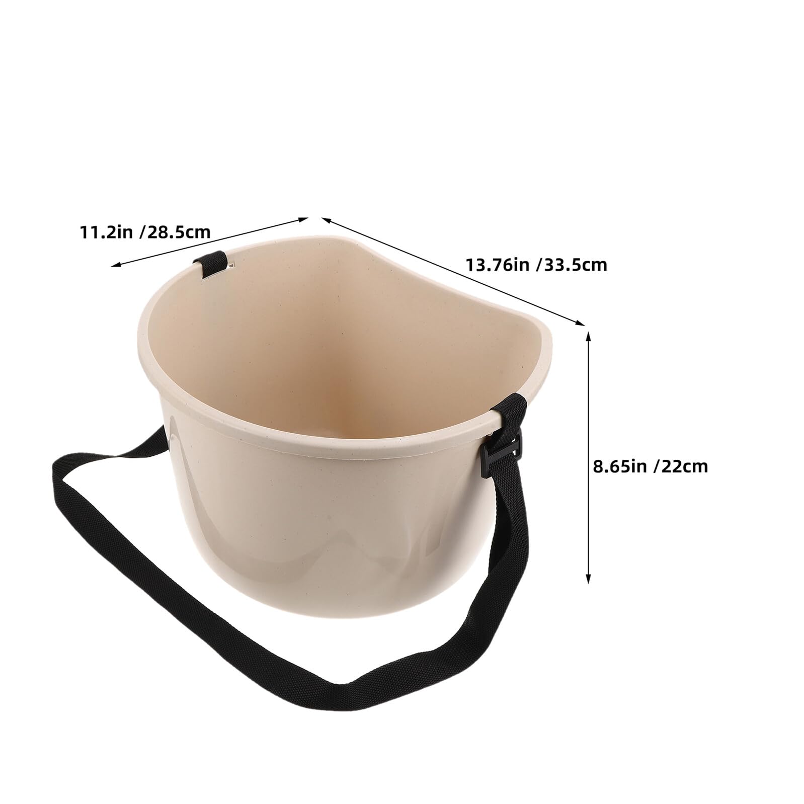 Abaodam Secchio per Raccolta Multifunzionale da Giardino 2 Pezzi con Tracolla, Secchio Piccolo per Bacche e Frutta, Resistente e Portatile per Attività Agricole e Raccolta Orto