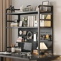 Amazon.co.jp: 2段 デスク上置き棚 机上ラック 本棚 卓上収納 幅55/75