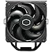Cooler Master Hyper 212 Black CPU Air Cooler - Aluminium Finish, 4 Compact Continuous Direct Contact Heat Pipes, SickleFlow 120 Edge Fan, LGA1700 & AM5 Brackets - Black