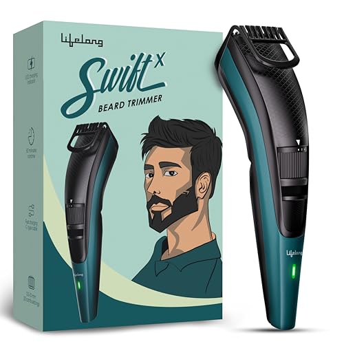 Image of Lifelong Beard Trimmer for Man | Timmer Men Beard | Cordless Trimmer for Men All in One | Grooming Kit with Skin Friendly Blades | Shaving Machine with 20 Lengths, 50-Min Runtime, Type-C Rechargeable