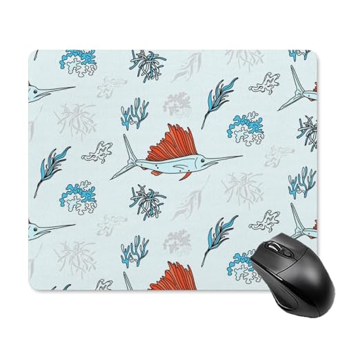 Alfombrilla De Raton Atunes Rojos Gigantes Alfombrilla Ratón Superficie Antipolvere Alfombrillas Cuadradada Impermeable Mouse Pad para Oficina Hogar Pc S