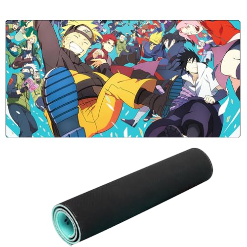 {Alfombrillas Gaming Naruto Alfombrillas MEZHEN Alfombrilla para Naruto Alfombrilla de Ratón Gaming Alfombrilla Escritorio Anime Mousepad Jugadores Escritorio...