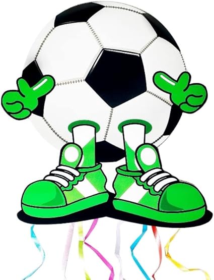 Piñata Cumpleaños Grande, Piñata Cumpleaños Infantil, Piñata Fútbol Redonda, Detalles Cumpleaños Niños, Piñatas de Cumpleaños, Detalles Cumpleaños Infantiles, Piñata de Fútbol (Pies)