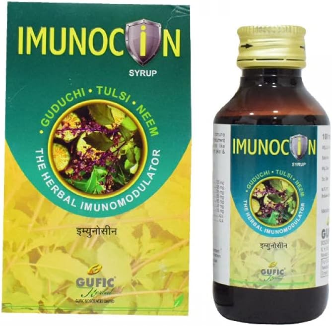 Gufic Imunocin (Immunocin) Syrup, 100ml (Gufic Healthcare, Gufic Biosciences Limited) (100ml, Pack of 4)