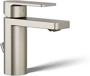 KOHLER Parallel Waschbecken-Armatur – Poliertes Chrom, 1,2 GPM, Mit Keramikventil & Pop-Up-Ablauf