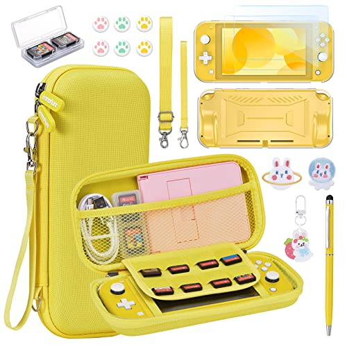 innoAura Funda NS Switch Lite Accesorios NS Switch Lite 17 en 1 con Carcasa de Transporte de Switch Lite, Carcasa de...