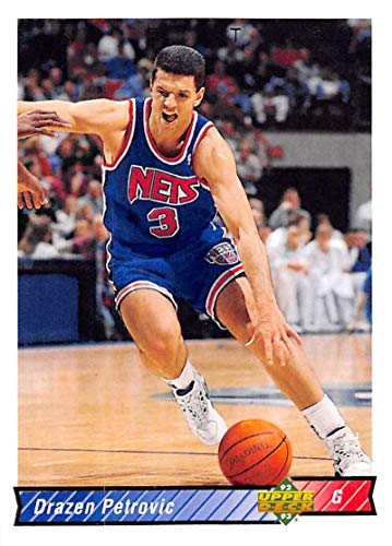 Basketball NBA 1992-93 Upper Deck #122 Drazen Petrovic #122 NM NJ Nets