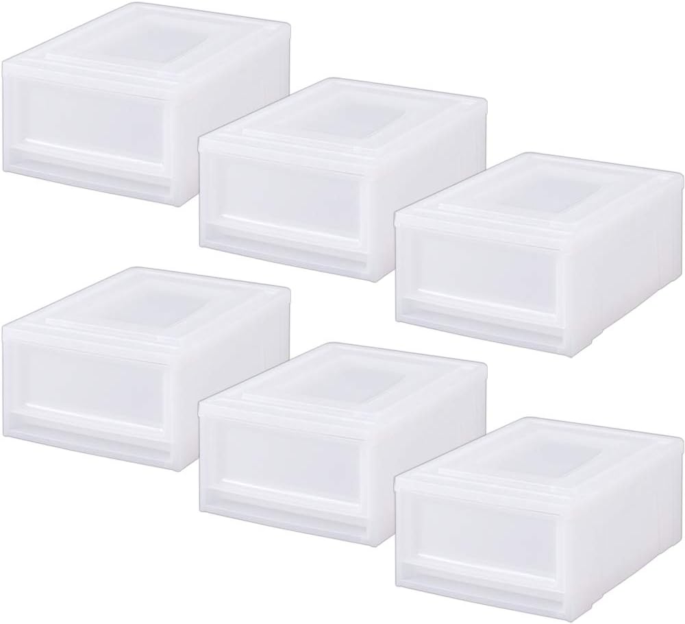 MBC-S Storage Case, Natural, Small, Walk-in Closet, Set of 6