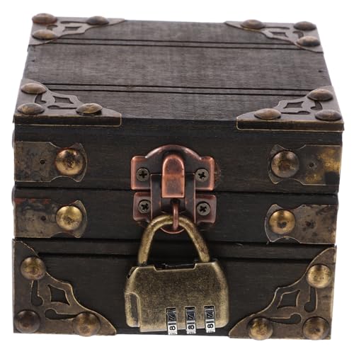 ERINGOGO Wooden Crate Large Jewelry Storage Box Vintage Style Decorative Keepsake Box