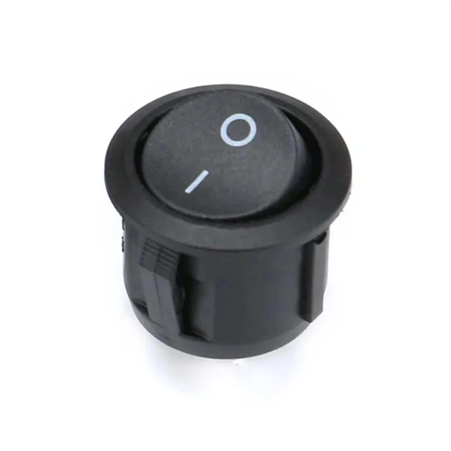 10Pcs Small Round Boat Rocker Switches 3A/250VAC Mini Red Black 2 Pin ON-Off Switch(Red)