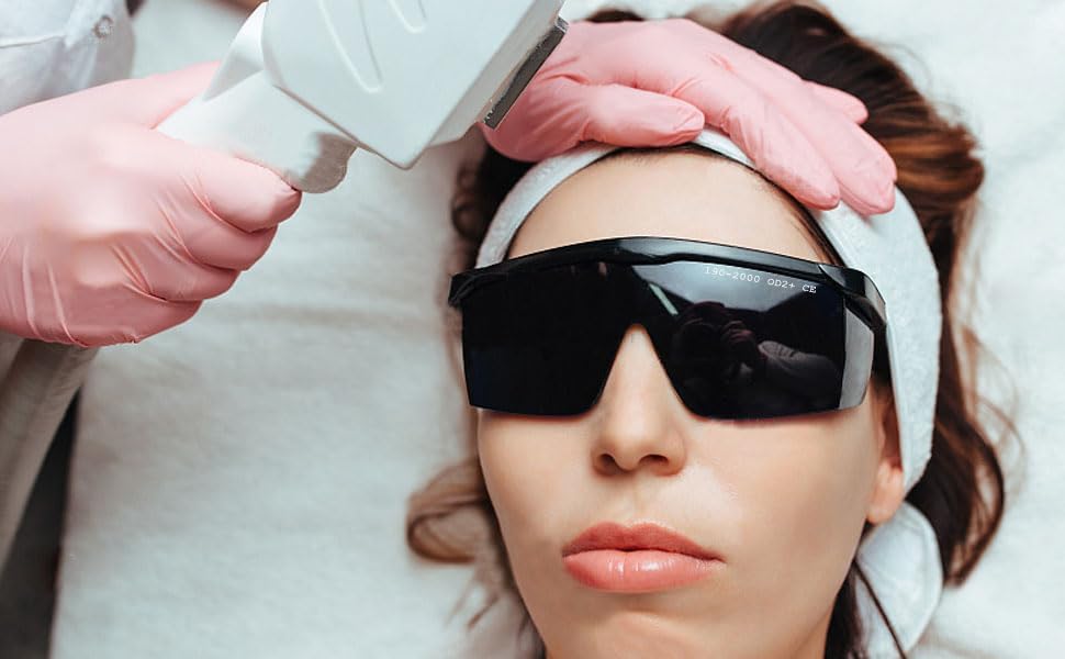 Miniatura 7 de IPL190nm a 2000nm - Lentes de seguridad láser con bloqueo UV, protección ocular, gafas protectoras para tratamiento de depilación y cosmetología