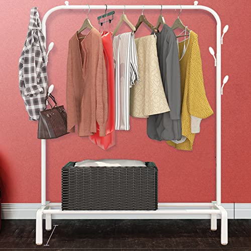 Portant à vêtements pliable gain de place avec étagère en maille dense et roulettes
