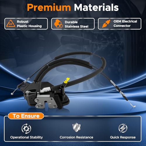 Image of Front Driver Door Lock Actuator Compatible with Nissan Rogue 2014-2019
