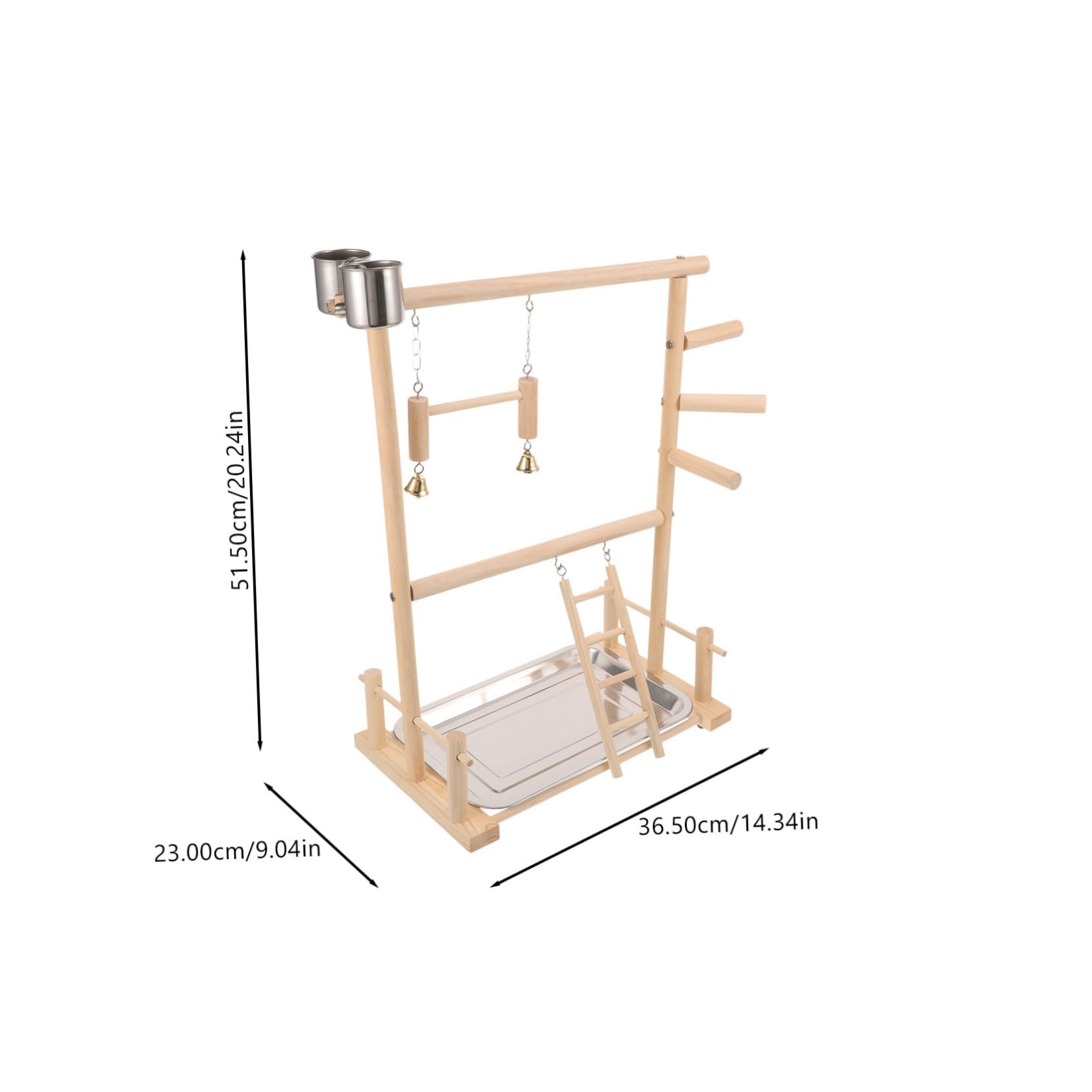 DOITOOL 1juego Soporte para Periquitos y Aves Área De Ejercicio Interactiva Comederos y Juguetes para Entrenamiento y Diversión De Mascotas
