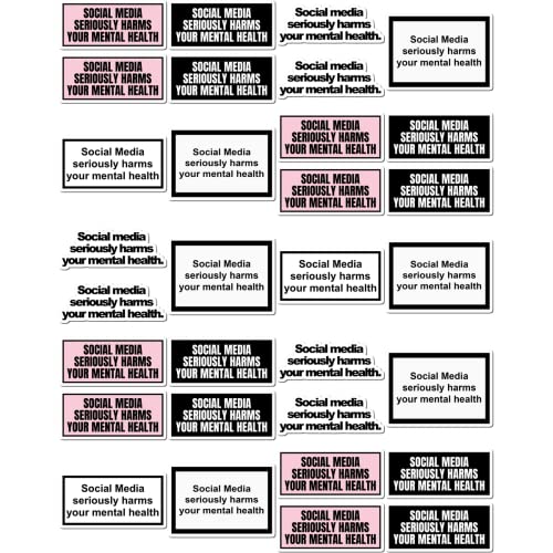 Scoleswall 20 Pcs Stickers Pack Social Colorful Media Laptop Seriously ...