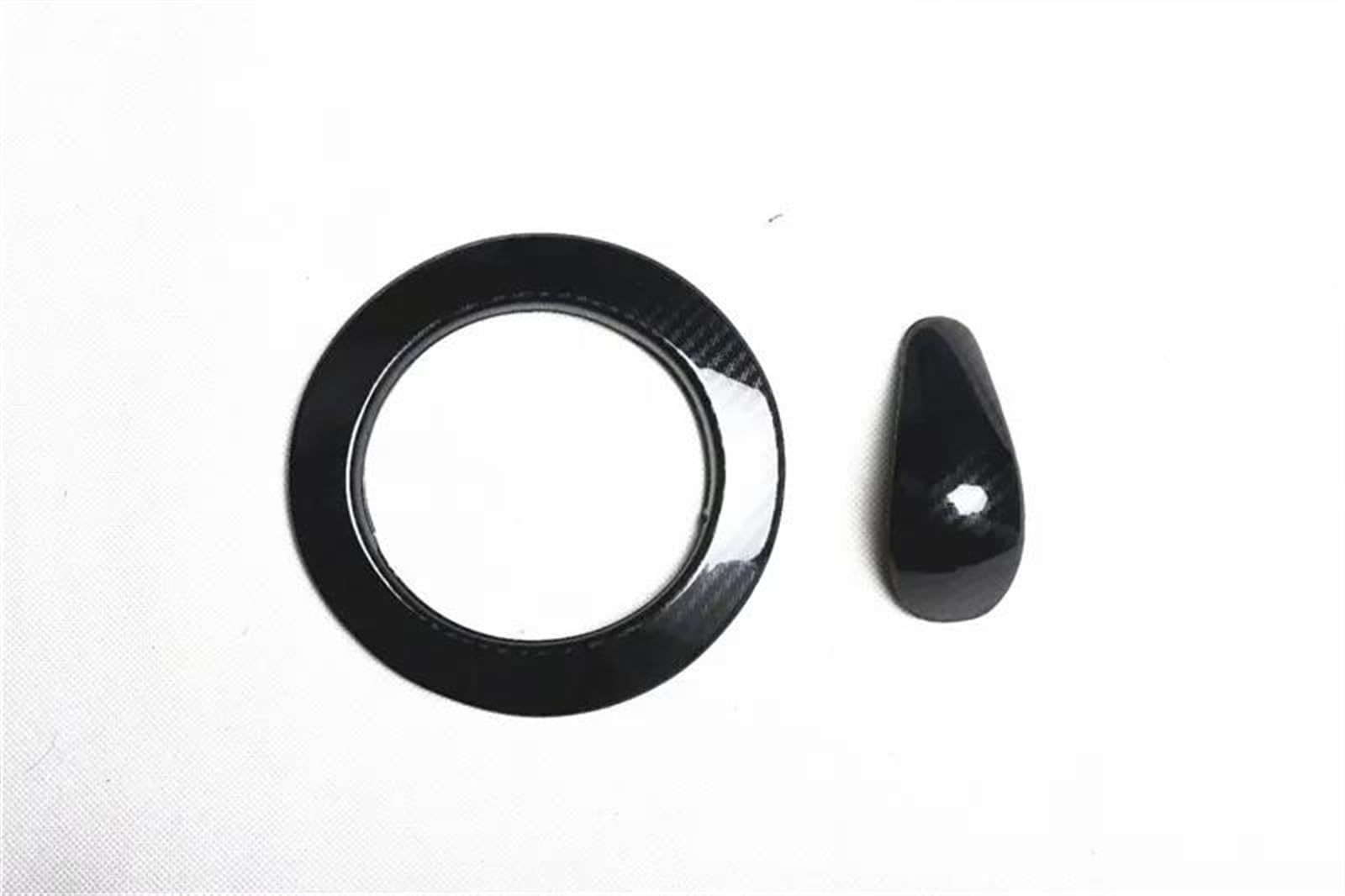 Yeskit B Carbon Fiber Car Interior Decoration Gear Shift Kno Door Handle Abs Sticker For Hyundai For Veloster 2011-2016(,Lhd)