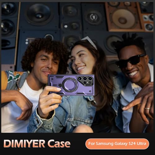 Image of for Samsung Galaxy S24 Ultra Case Magnetic with stand, with Mag-Safe, with Screen Protector, Wireless Charging, Shockproof for Samsung S24 Ultra 5G Phone Case, Ring Holder Cover, for Samsung S24 Ultra
