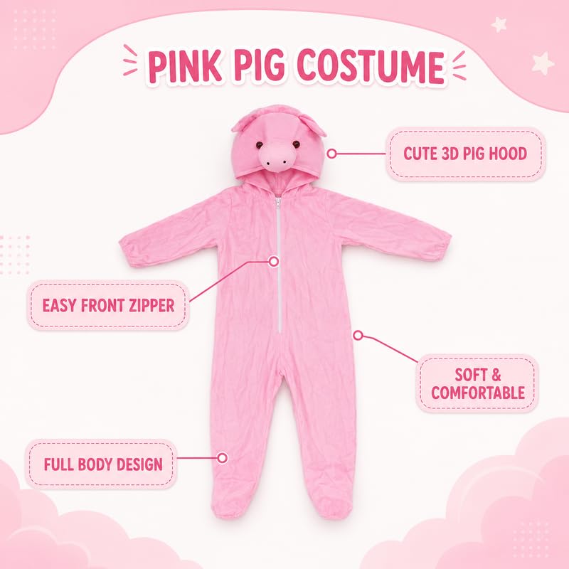 Image of Animal Costume for Kids | Plush Fancy Dress Costume for Boys & Girls |School Fancy Dress, Annual Day, Jungle Theme, Role Play, Halloween & Birthday Party