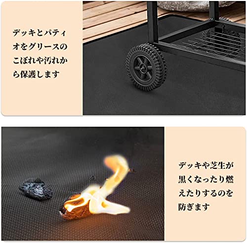 焚き火シート 50cm*50cm スパッタシート 難燃シート 焚き火