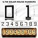 ISUNMEA 6.7 Inch Solar Lighted House Numbers for Outside, Light Up Waterproof LED Address Signs for Houses, Backlit Illuminated Exterior Modern House Numbers Light (1-Black, 6.7IN)