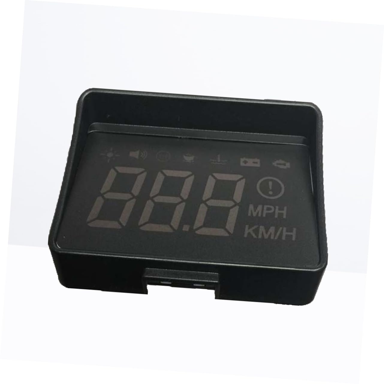 Tofficu Car Dashboard Display Windshield Projector Speedometer for Safe Driving Compatible Vehicles