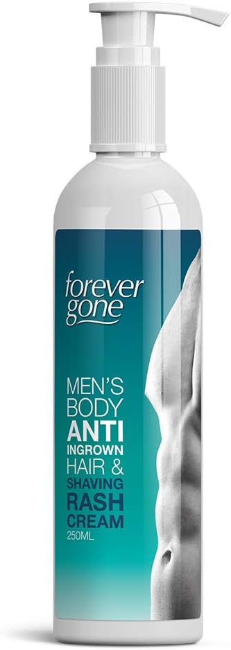 FOREVER GONE MENS BODY ANTI INGROWN HAIR & SHAVING CREAM SMOOTH GREAT SKIN NO MORE INGROWING HAIR