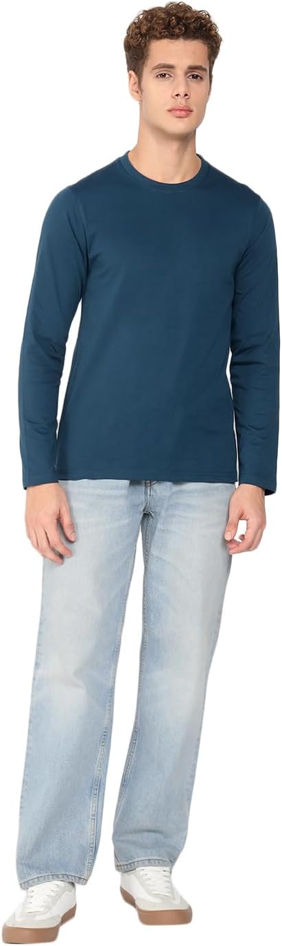 Best | Deniklo Men's Full Sleeves Rular Fit Round Neck T-Shirt... - view 2