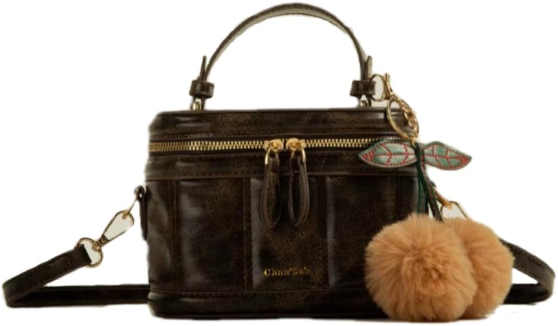 Box Water Bucket Bag Handheld Stylish Designer Crossbody Bag for Women Purses Unique Fashionable Tote Purse Perfect for Everyday Use Chic and Elegant Accessory Ideal for Any Occasion,Brownness