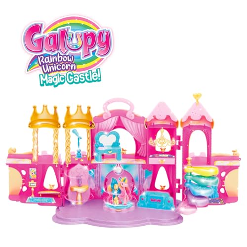Castillo de juguete Galupy Rainbow Unicorn para tardes de juego creativo en casa 2