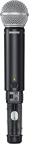 Miniatura 27 de Shure Sistema de micrófono inalámbrico BLX24/SM58 - Batería de 14 horas, rango de 300 pies, UHF Incluye micrófono vocal de mano SM58, receptor