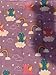 Handmade Baby Girl Quilt, Crib size in purple with cat unicorns and rainbows, washable flannel