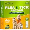 Flea and Tick Prevention for Small Dogs & Cats, Rabbits - Natural Flea Treatment & Pest Control - Topical Flea & Mosquito Repellent for Puppy and Kitten - All Pets