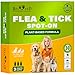 Flea and Tick Prevention for Dogs and Cats - Natural Flea Treatment for Pets Kittens Puppies - 100% Immediate Super Effect - 3 Months Supply - Flea and Tick Repellent Control