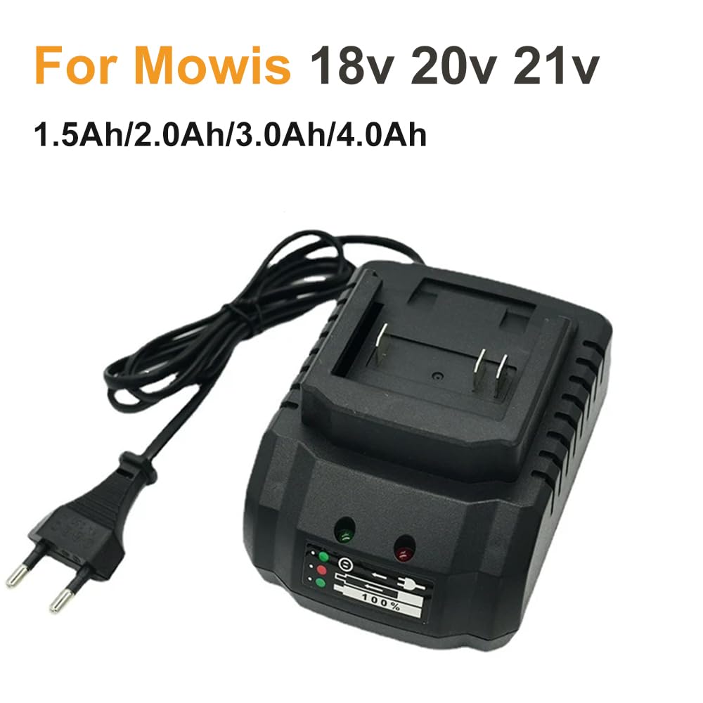 Chargeur Batterie Lithium 18V 21V Prise Européenne - Compatible Perceuse, Meuleuse, Outils Électriques