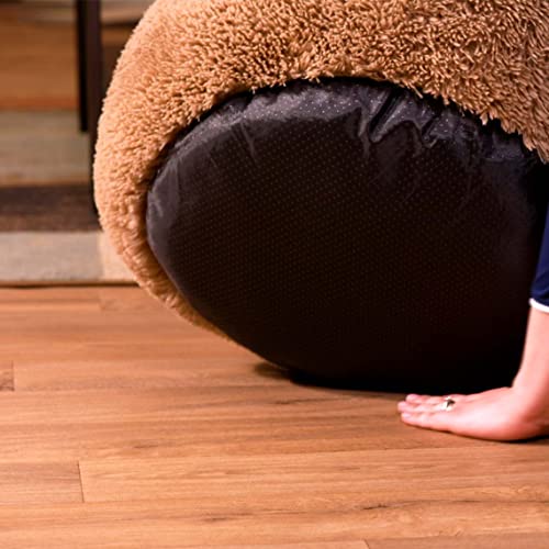 Mediashop Peaceful Pooch S - Flauschiges Hundebett & Katzenbett - gelenkschondendes Hundekissen - waschbarer Bezug - Hundekörbchen - Donut Kissen für Hunde & Katzen