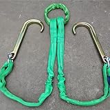 Hindernisauto 42 Zoll Lange J-Haken-Abschleppkette, Hochleistungs-Abschleppkette Für Die Bergung, Abschleppkettenzaum Mit 15-Zoll- Und 4 Pannenwagen(4T)