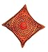 GANESHAM HANDICRAFTS - Indio Hippie bordado trabajo de la almohada hecha a mano, la cubierta de cojín indio, sofá decorativo Boho Chic bohemio algodón almohadilla de tiro almohadilla de la almohadilla