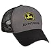 John Deere Charcoal and Black Trucker Cap