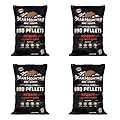 Bear Mountain BBQ FK17 Premium 20 Pounds All Natural Hardwood Mesquite BBQ Hardwood Smoker Pellets for Outdoor Electric Grilling and Smokers (4 Pack)