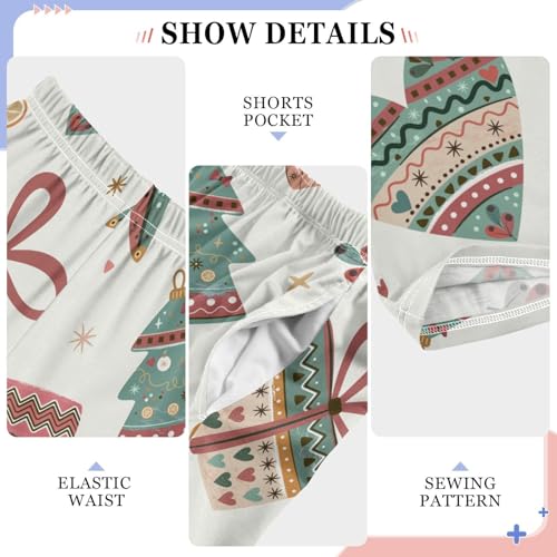 Boys' Pants Christmas Boho Gifts Stocking Long Bottoms Jogger Pants Elastic Waist Trousers with Pockets S-XL4