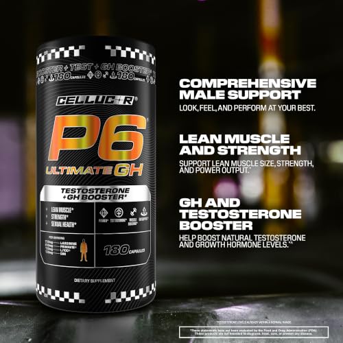 Cellucor P6 Ultimate GH Test Booster for Men, 180 Capsules - image 3
