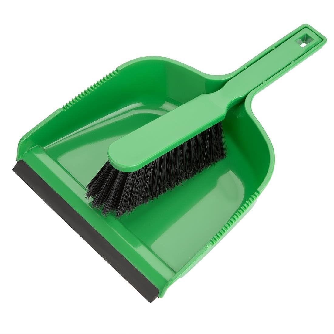 Jantex Dustpan & Brush Set, Green