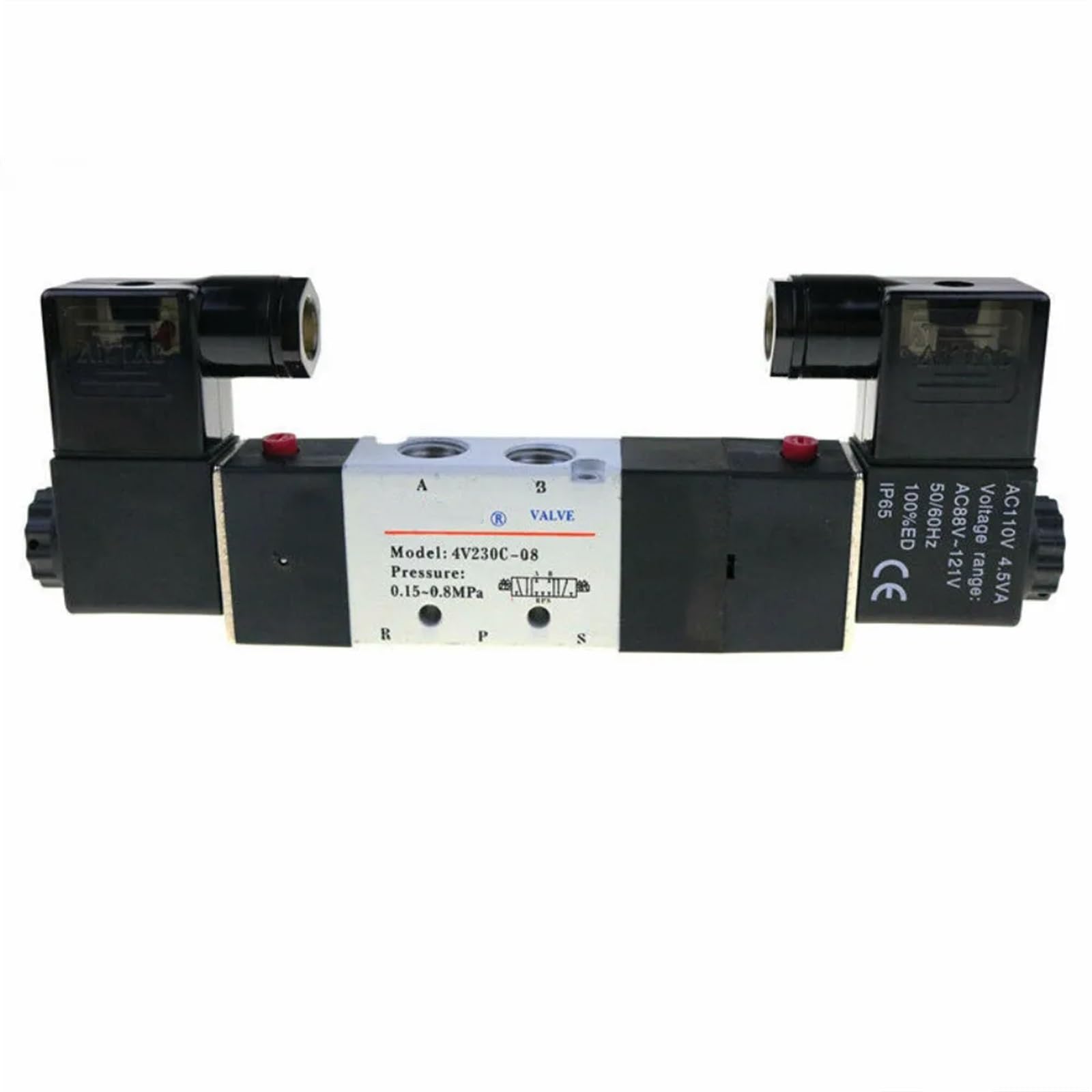 1pcs 1/4'' Ports 4V230C-08 3 Position 5 Way Air Solenoid Valve(DC12V)
