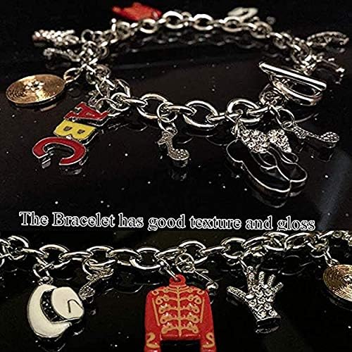 Vista 3 de Sumkyle MJ Pulsera con collar clásico para la colección conmemorativa de los fans de MJ