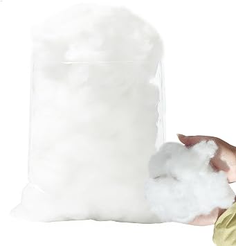 8oz/226g Pillow Filling Stuffing Silk-Cotton, Premium Fiber Fill, Soft High Resilience Crochet Stuffing for Stuffed Animals, Crafts, DIY Plush Toys, Back Cushions, Cloud Decoration